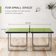 image 5 of HOMCOM 6ft Table Tennis Table, Ping Pong Table with Net, Foldable and Portable Ping Pong Set for Indoor Outdoor Use, Easy Assemble, Midsize, Green