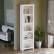image 2 of Vida Designs Arlington 5 Tier Bookcase Shaker Style Display Storage, White & Oak