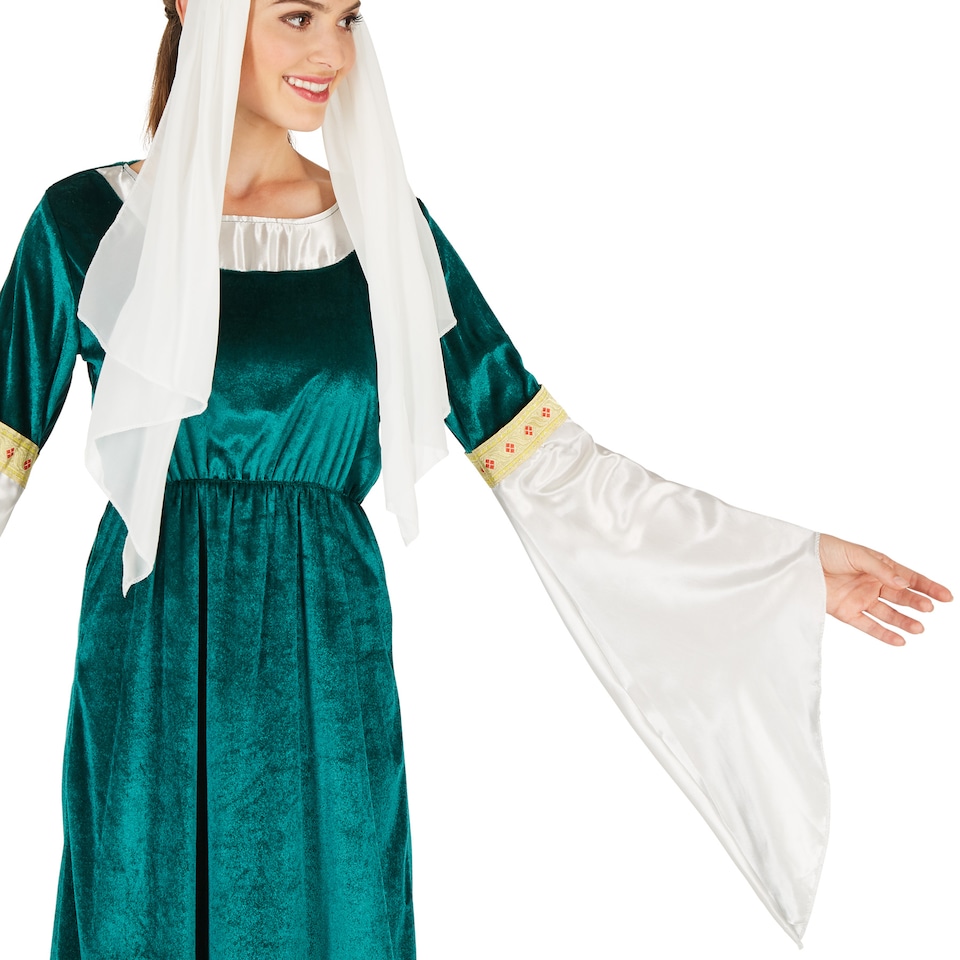 image 1 of Womens Elf Princess Costume | Green | green/white | 2XL | 1