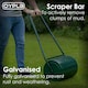 image 2 of Oypla Galvanised Garden Steel Lawn Roller 30 Litre Drum Scraper Bar & Collapsible Handle Create a Lawn Worthy of a Bowls Green