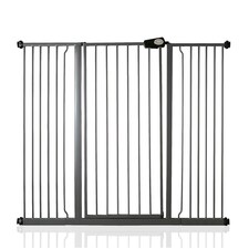 Bettacare Child and Pet Gate, 139.8cm - 147.4cm, Slate Grey, Extra Tall Gate 104cm in Height, Pressure Fit Stair Gate, Baby Gate and suitable for Dog Gate or Pet Barrier, Easy Installation