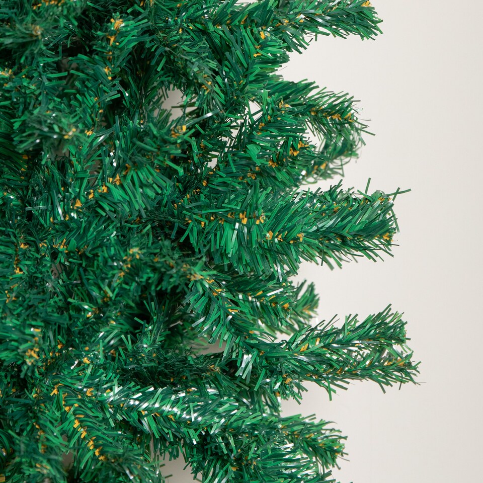 image 1 of 8ft (2.35m) Samuel Alexander Double Door Plain Green Flat Top Christmas Tree Arch with 2000 Tips