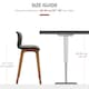 image 6 of HOMCOM Modern Wood Bar Chairs Kitchen Cafe Stools Dining Barstool Brown