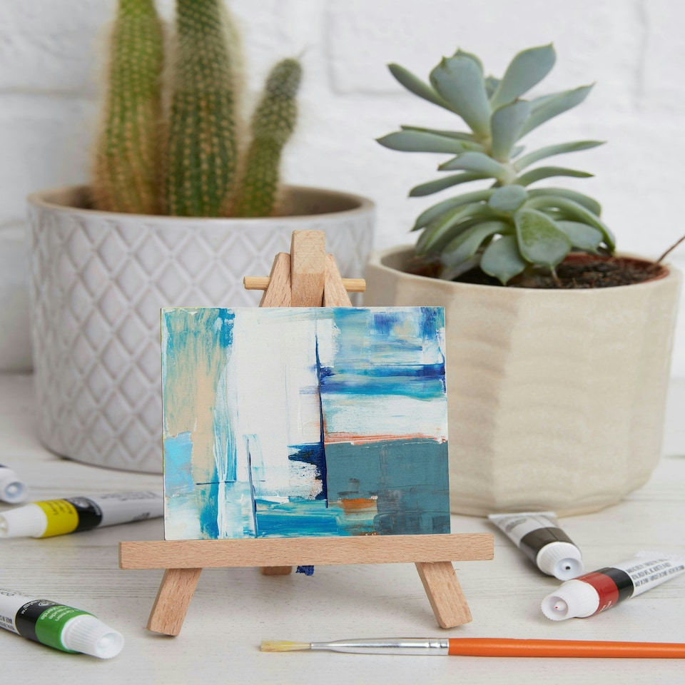 image 1 of Bee & Bumble Mini Easel Paint Box, Multicoloured, Single Craft Kit