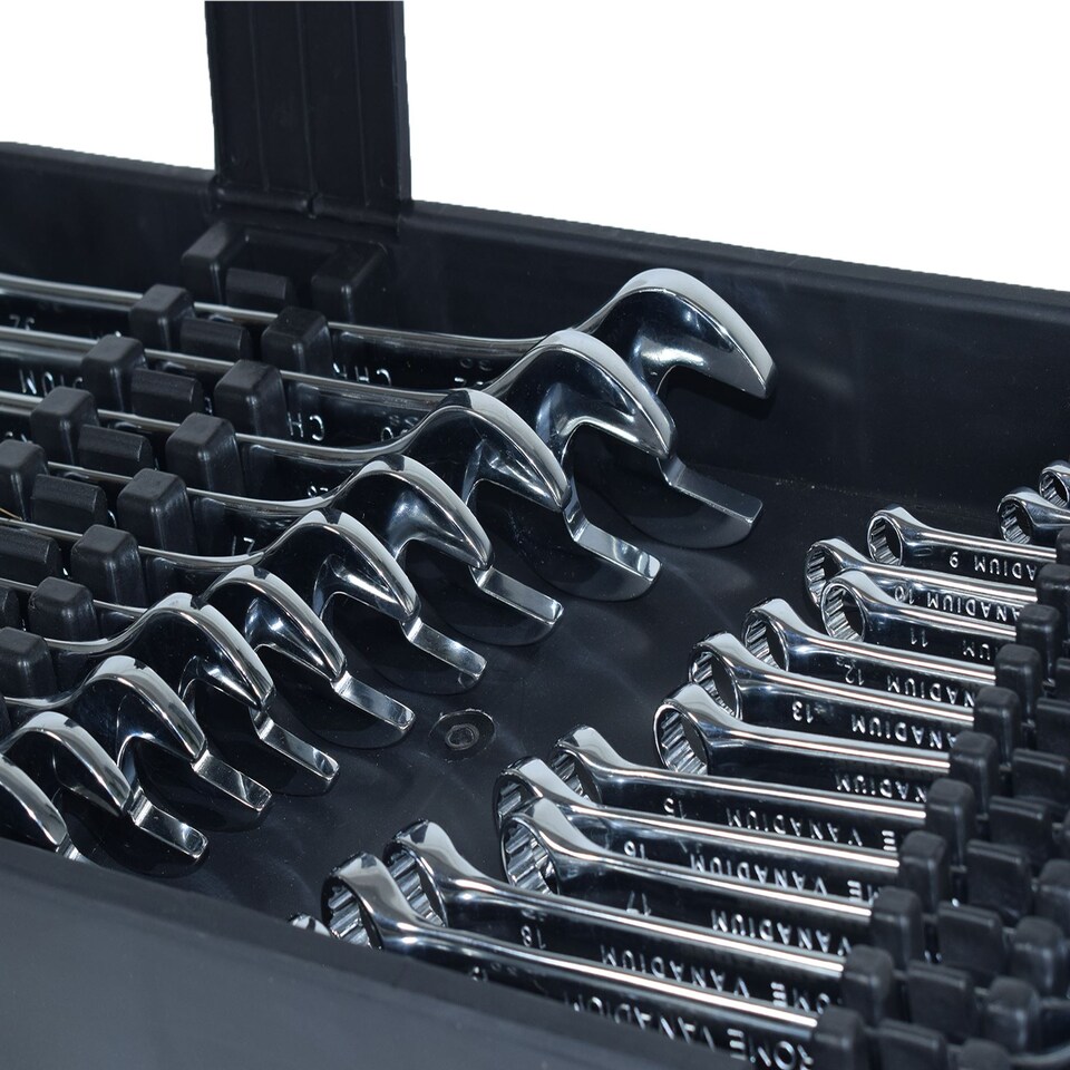image 1 of 25pc Metric Spanner Combination Wrench 6-32mm In Plastic Tray Open/Ring