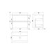 image 2 of Balterley Mavesyn Contemporary 2 Drawer Wall Hung Vanity Unit with Mid-Edge Basin, Satin White, 600mm