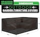 image 5 of Gracious Gardens Rectangular 200x160x70cm Waterproof Garden Furniture Cover | Black | Black | 200x160x70cm | 1