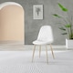 image 3 of Furniturebox 2x White Corona Dining Chairs (Gold)