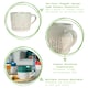 image 2 of Nicola Spring Ceramic Dipped Dash Coffee Mugs - 475ml - Grey - Pack of 6 Grey