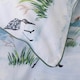 image 3 of Waders 100% Cotton Duvet Cover Set with Printed Pattern and Piped Trim Blue | White | Double