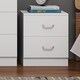 image 1 of FWStyle Tunis 2 Drawer Bedside Table Matt White
