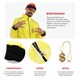 image 2 of 90's Rapper Costume - Red Hat, Glasses, Goatee, Dollar Chain & Spliff Yellow | L