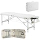 image 6 of HOMCOM Portable PVC Massage Table Beauty Therapy Couch Bed Spa Aluminum White
