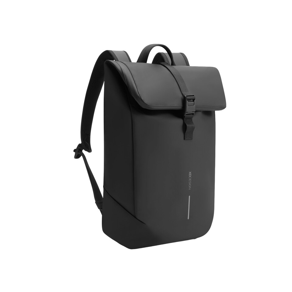 XD Design Urban Flap Top Water Resistant Anti-Theft Backpack - Black - One Size