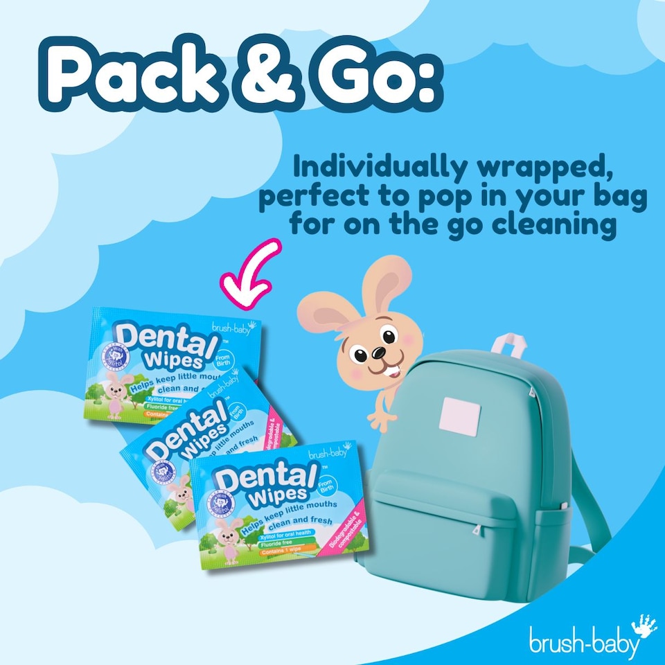 image 1 of Baby Dental Wipes™ | Baby Gum & Tooth Wipes - 6 Pack