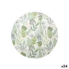 Plate set Algon Disposable Cardboard Floral 3 Pieces 28 cm (24 Units) N/A