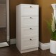 image 4 of FWStyle Artus Shaker 4 Drawer Chest Of Drawers Matt White