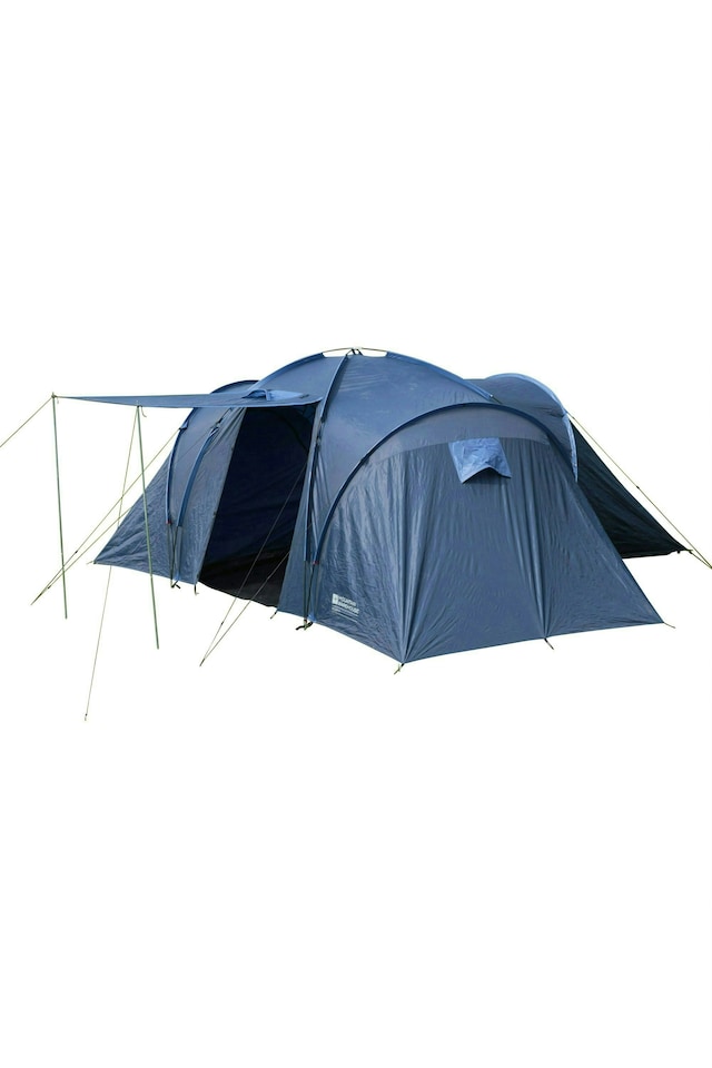 image 1 of Mountain Warehouse Camping Tent Dome Style with Large Ventilation - 6 Person | Blue | Bright Blue | One Size