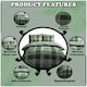 image 6 of VELVETIO Denim Check Printed Duvet Cover Set Reversible Polycotton Beddings Red | Single