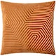 image 2 of Paoletti Evoke Cut Velvet Cushion | Red | Brick | 55 x 55cm | 1