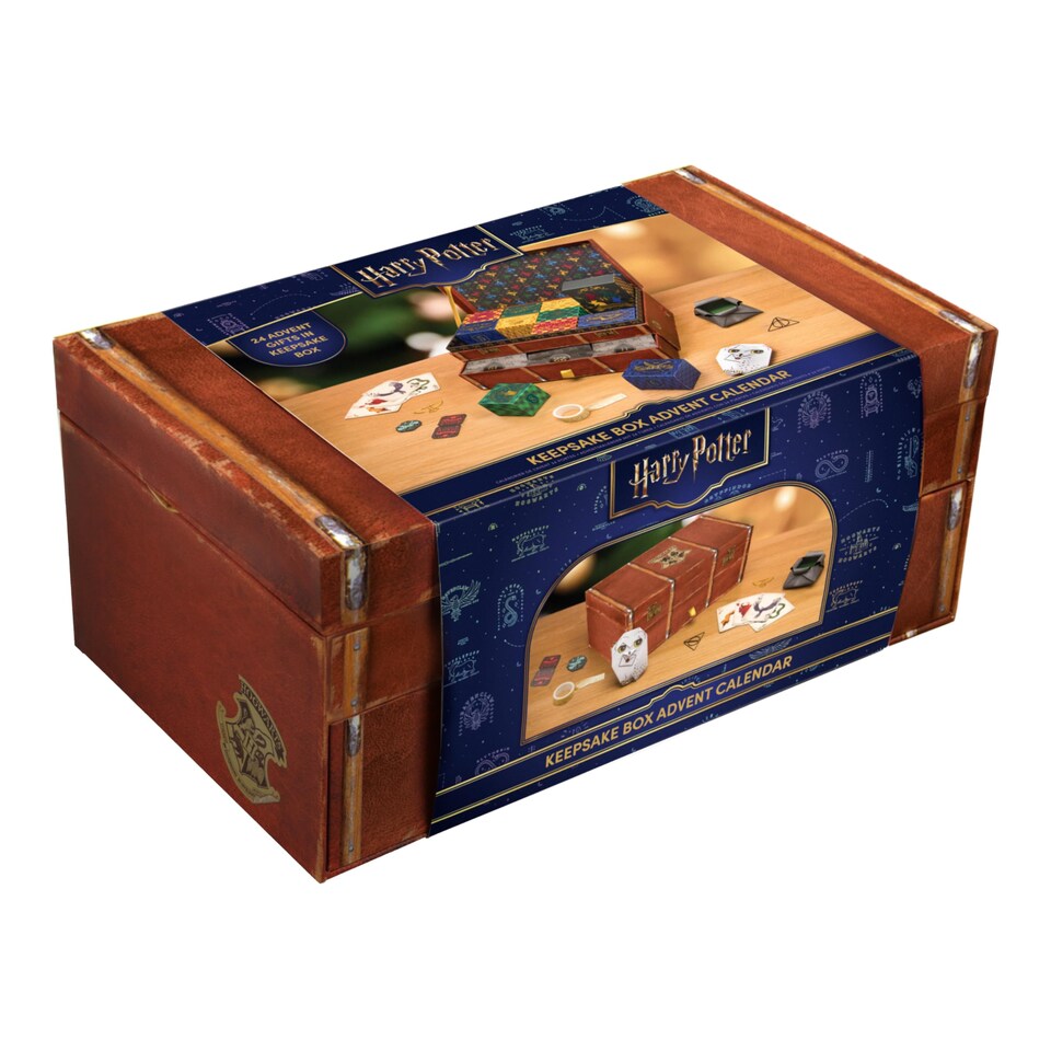 image 1 of Harry Potter Keepsake Christmas Box, 24 Day Countdown with Gifts & Stationery Surprises, Official Holiday Gift, Paladone