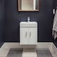 image 9 of Balterley Wall Hung 2 Door Cloakroom Vanity Basin Unit | White | Gloss White