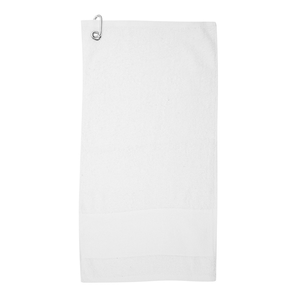 Towel City Printable Cotton Golf Towel - White - One Size White | One size
