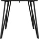 image 8 of Marlow Dining Set with Sheldon Chairs Black | Black Marble/Grey Boucle