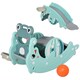 image 1 of HOMCOM 3-in-1 Baby Rocking Horse Portable Slide Basketball Hoop, Age 1.5-3