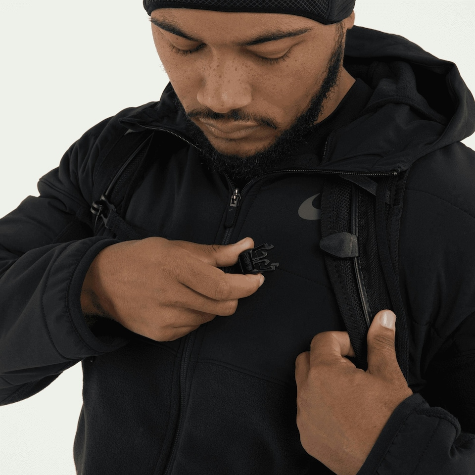 image 1 of Nike Run Commuter Backpack - Black/Silver - One Size