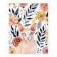 image 3 of Sphynx Cat Lover Floral Watercolour Portrait Black Framed Wall Art Print A4