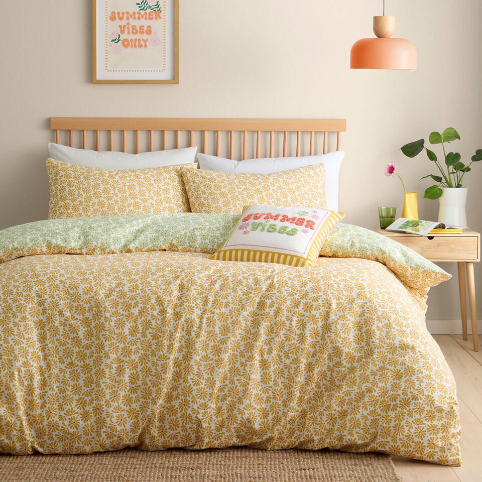 image 1 of Fusion Summer Vibes Slogan Cushion Cover Multi