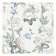 image 1 of Arthouse Keeka Floral Wallpaper - Blue/Cream - 10m x 0.5m Blue