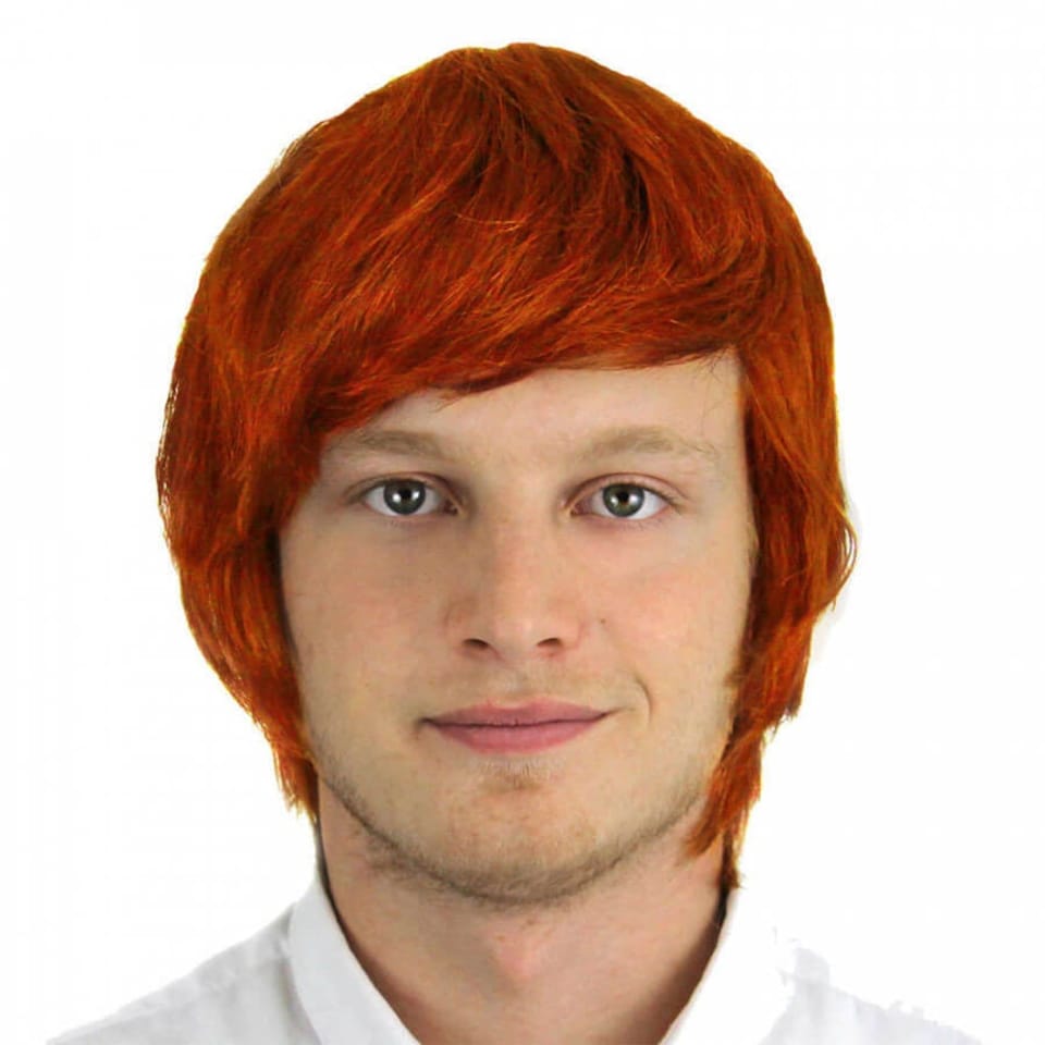 image 1 of Pack of 6 Short Wig - Ginger Red | One Size