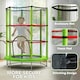 image 5 of HOMCOM Kids Trampoline Mini Bouncer w/ Enclosure Net for 3-6 Years Green