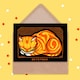 image 3 of December Julie De Graag Cat Art Blank Just to Say Card