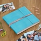 image 1 of Large Coloured Distressed Leather 3-String Photo Album