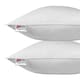 image 1 of Homescapes Goose Feather and Down Euro Continental Square Pillow Pair - 80cm x 80cm | White