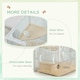 image 6 of PawHut Hamster Cage, Gerbil Cage w/ Deep Bottom, Wooden Ramp, Exercise Wheel
