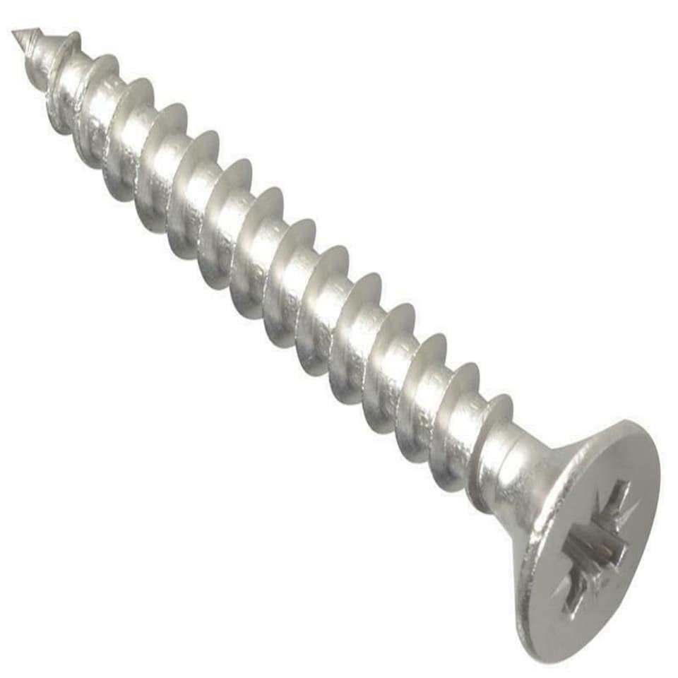image 1 of Forgefix Multi-Purpose Pozi Screw Csk St Stainless Steel 5.0 X 40Mm Box 200