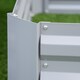 image 8 of Outsunny Set of 2 Raised Garden Bed Galvanised Planter Box Grey