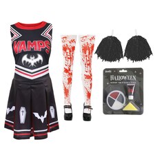 Halloween Vampire Cheerleader Costume | Multi | L