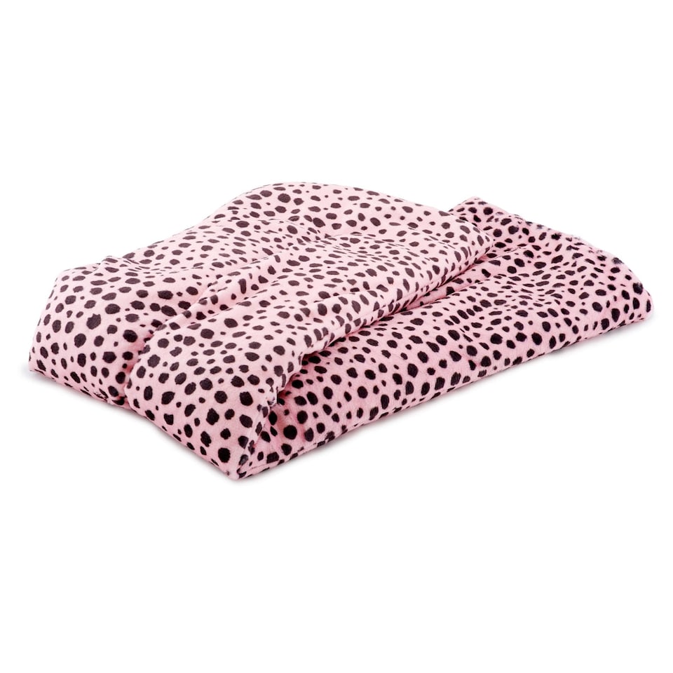 image 1 of SMUG Soothing Body Wrap Wheat Bag Infused with Lavender Oil - Pink Dalmatian