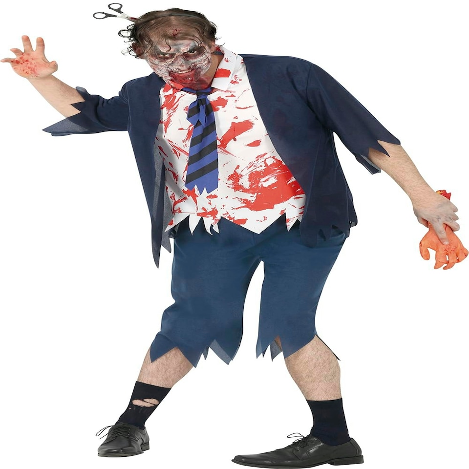 image 1 of Fancy Dress Adult Zombie High Schooler - M