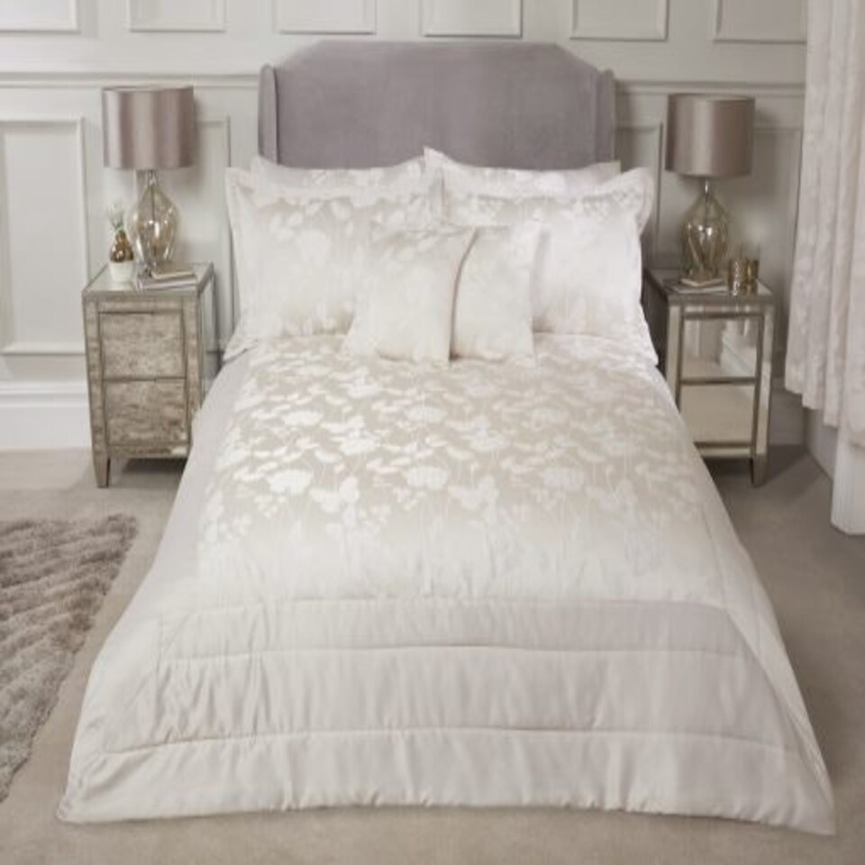 image 1 of Meadows Bedspread Cream Cream | Cream