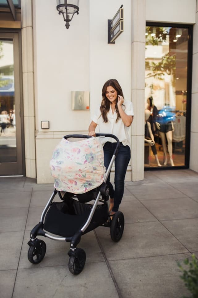 image 1 of Copper Pearl Nursing & Car Seat Cover Bloom