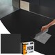 image 10 of NOVECRAFTO Vinyl Floor Tile – Self Adhesive 12x12 in – Black Checkerboard – Peel & Stick for Kitchen, Bathroom & Living Room – Waterproof & Easy DIY Black | 4.65 sqm