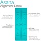 image 4 of TPE Yoga Alignment Mat (6mm Thick) - Green