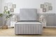 image 1 of Sloomy Pemberton Silver Naples Deep-Sided Bed Frame With 50" Upholstered Headboard 2'6 Small Single
