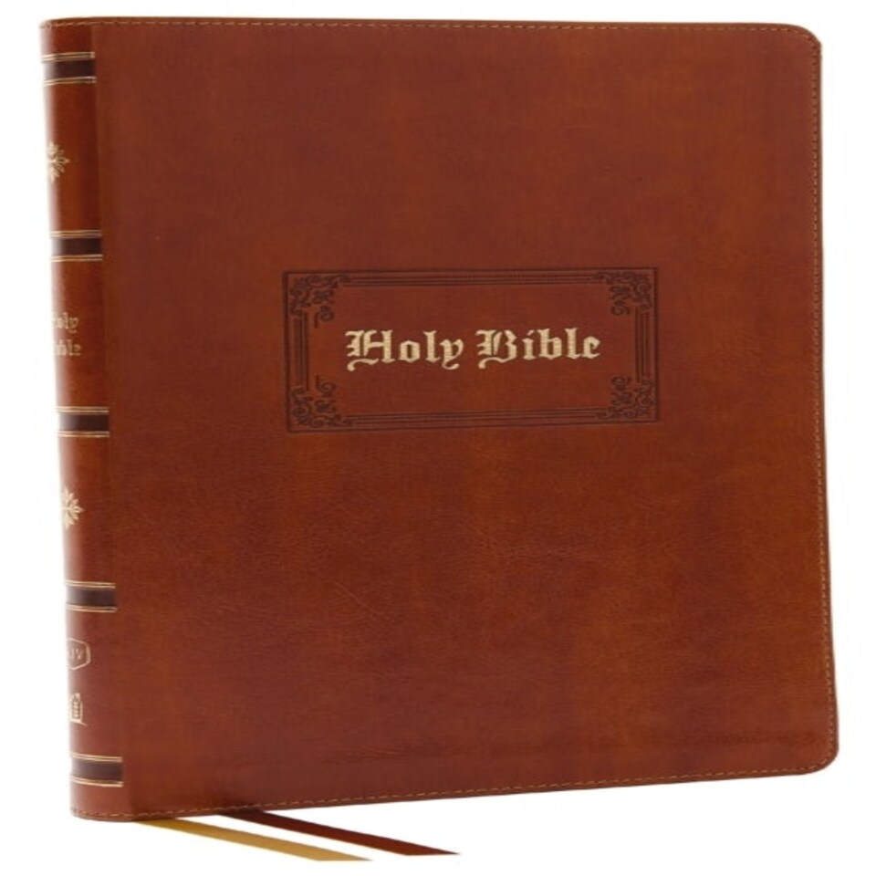 Kjv Holy Bible: Giant Print Thinline Bible Tan Leathersoft Red Letter Comfort Print: King James Version (vintage Series)